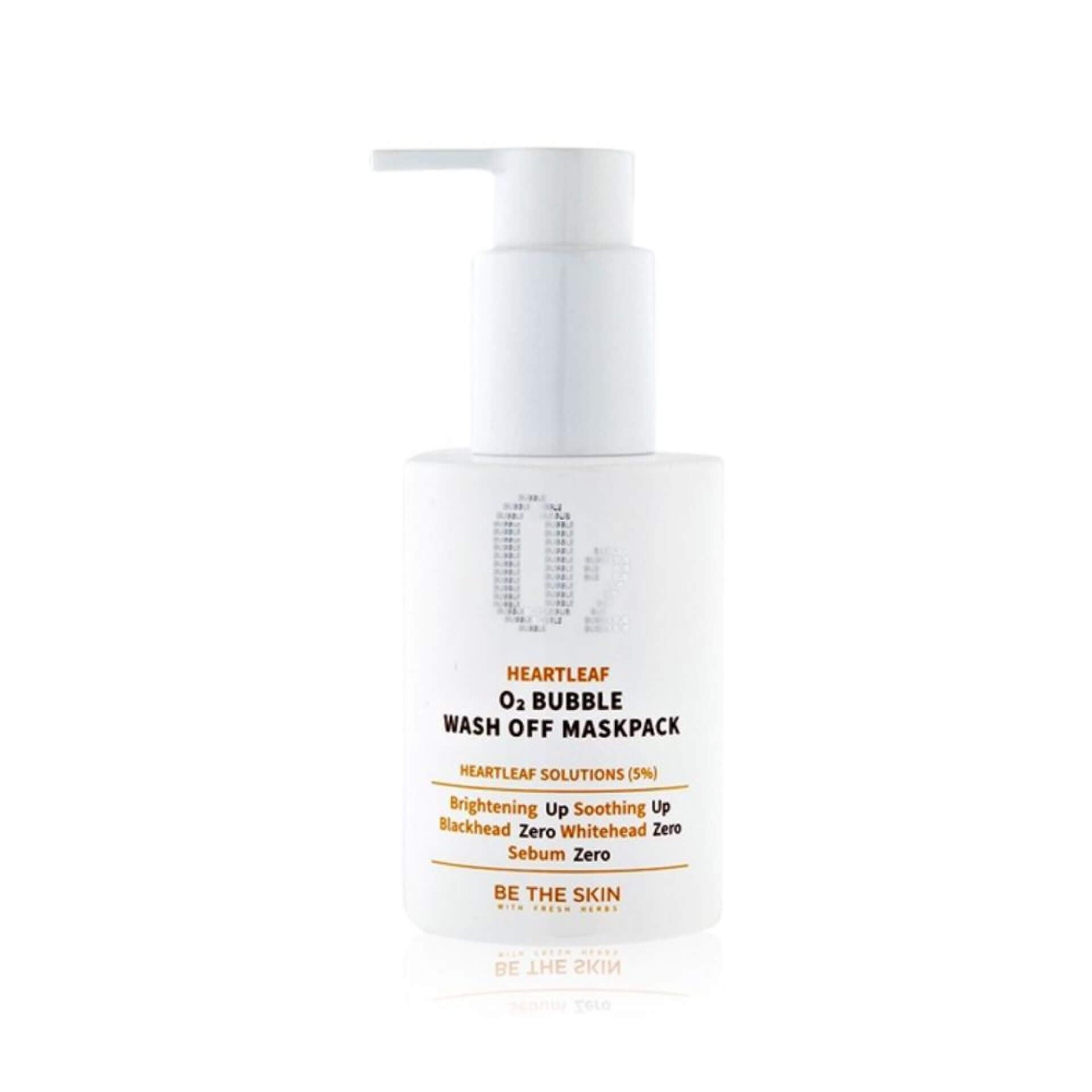 Be The Skin - Heartleaf O2 Bubble Wash Off Mask Pack (120g) - Korean ...