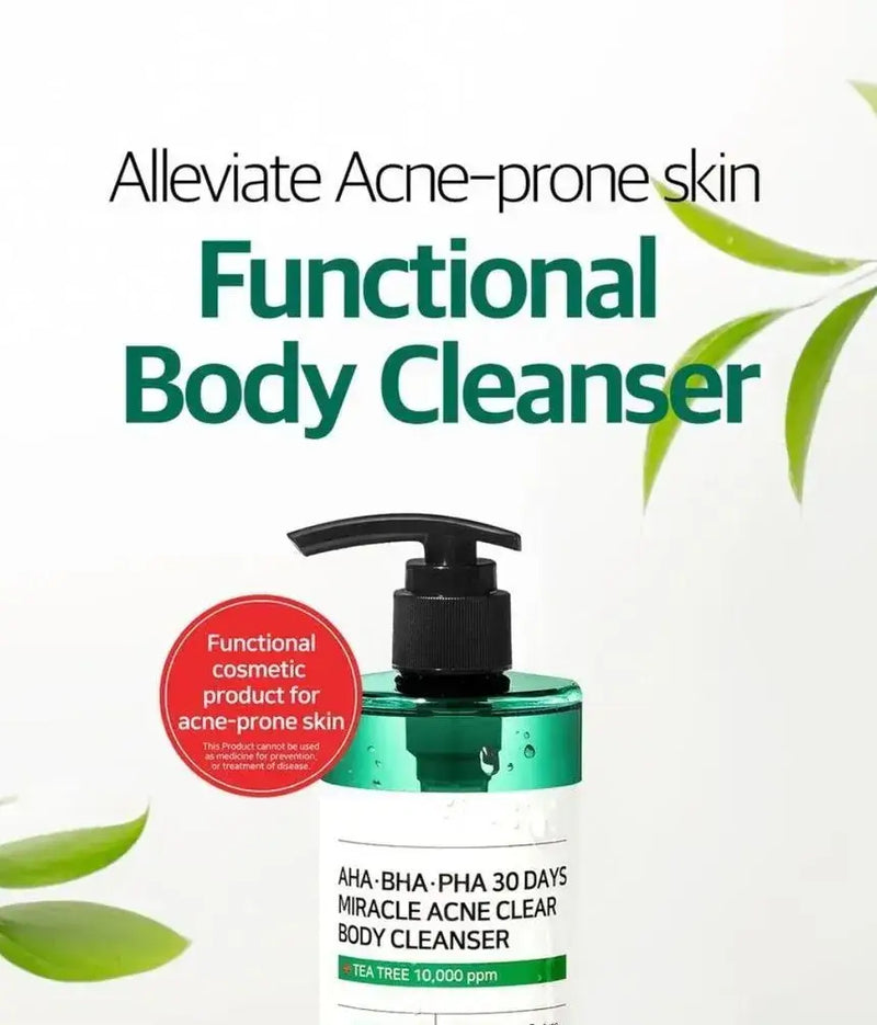 AHA, BHA, PHA 30 Days Miracle Acne Clear Body Cleanser (400g)