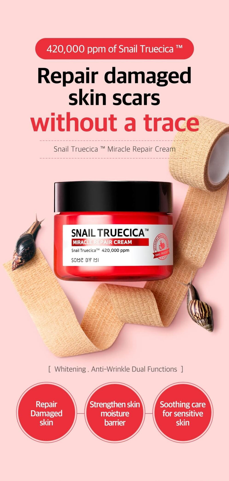 Snail Truecica Miracle Repair Cream (60g)