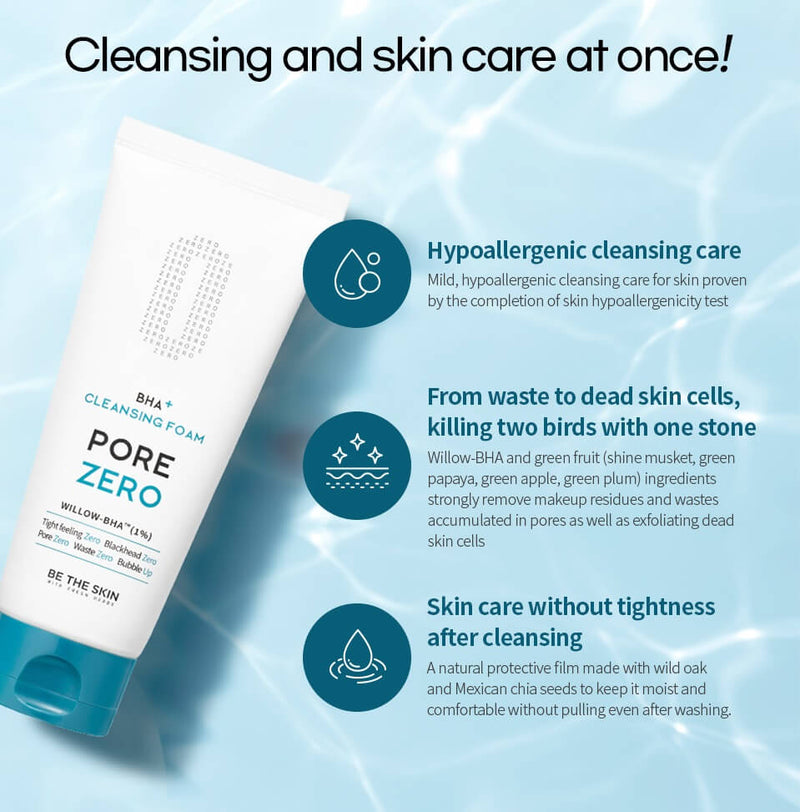 Pore Zero BHA+ Cleansing Foam (150g)