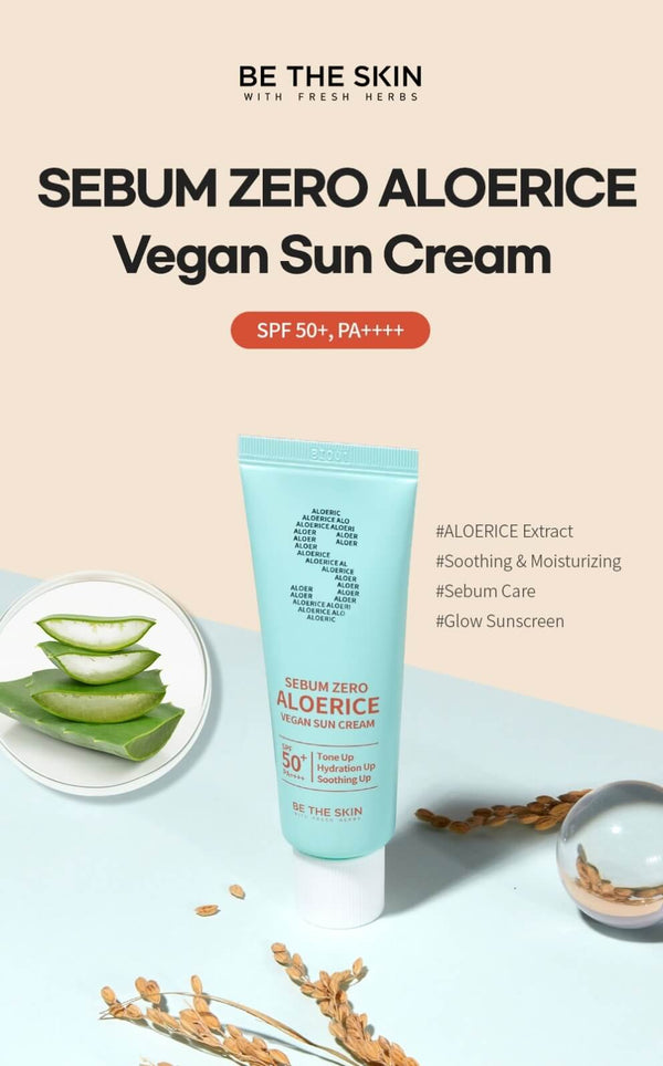 Sebum Zero Aloerice Vegan Sun Cream (50ml)