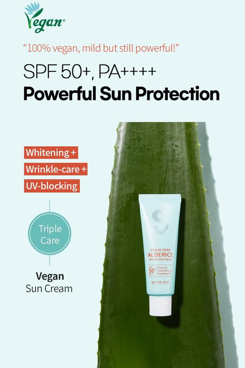 Sebum Zero Aloerice Vegan Sun Cream (50ml)