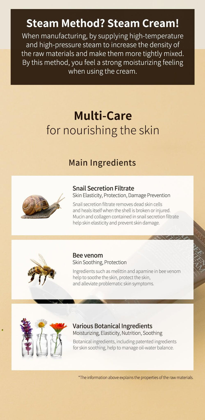 Snail Bee High Content Steam Cream (50g)