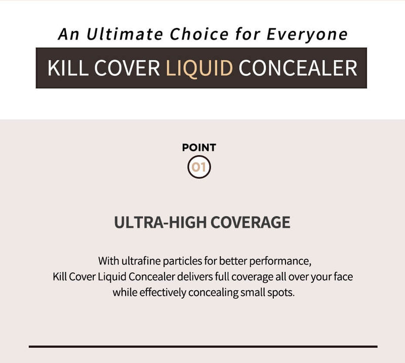 Kill Cover Liquid Concealer (4 Colours) (1pc)