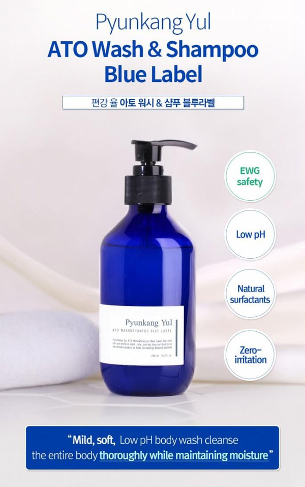 ATO Wash & Shampoo Blue Label (290ml)
