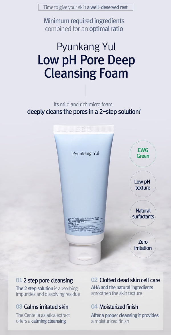 Low pH Pore Deep Cleansing Foam (100ml)