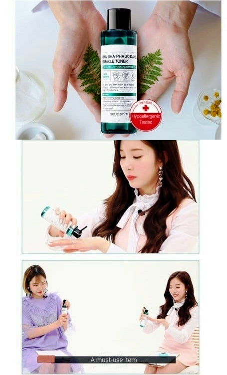 AHA, BHA, PHA 30 Days Miracle Toner
