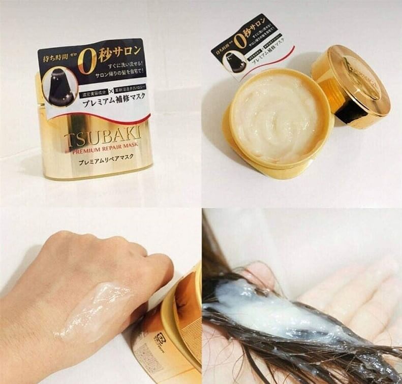 Shiseido Tsubaki Premium Repair Hair Mask (180g) JBeauty Keoji