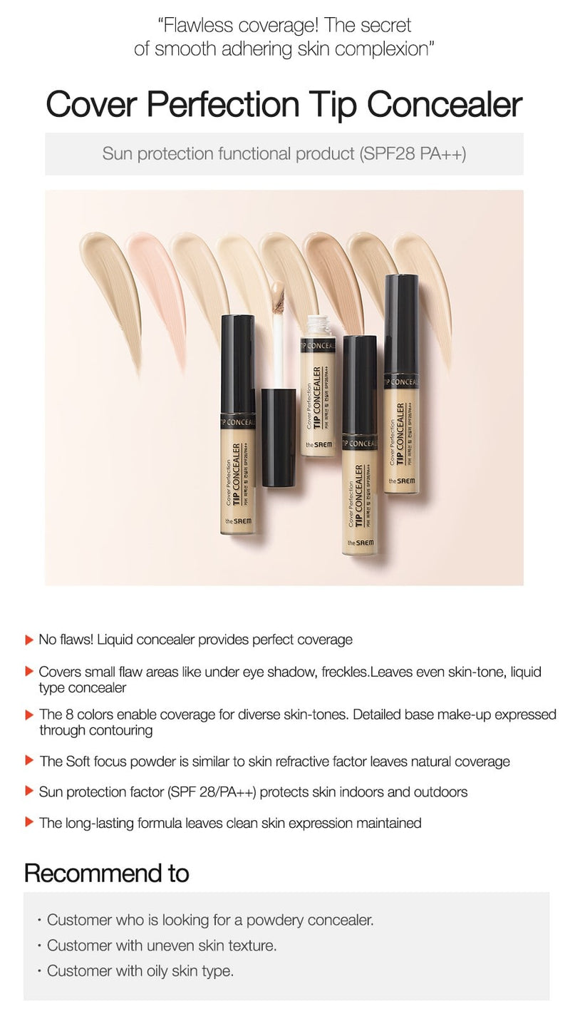 Cover Perfection Tip Concealer SPF28 PA++ (1pc)